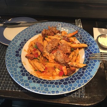 Ford's Fish Shack - Ashburn - Already attacked this!!! Excellent!! Jambalaya pasta with shrimp, andouille sausage and fried oysters. - Seafood Near Me - Ashburn, Virginia