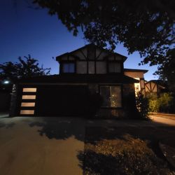 AR Garage Door - When outside is dark.