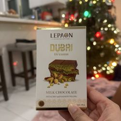 Sprouts Farmers Market - Lepaon Chocolatier Dubai Dreams $10.99 8.1/10 yummy better than another Dubai chocolate I had; grocery store 7.4/10