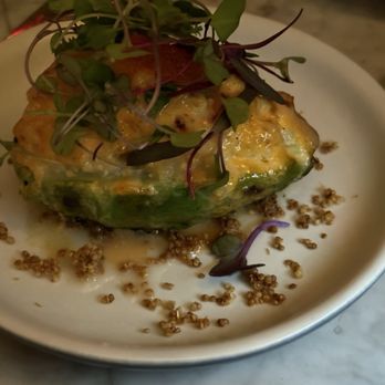 Rosaline - Grilled avocado with scallops - Peruvian Near Me - West Hollywood, California