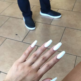 Niky's Nails Too - White gel acrylics - Nail Salons Near Me - Los Angeles, California Niky's Nails Too - White gel acrylics - Nail Salons Near Me - Los Angeles, California
