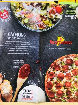 Menu photo 2 Fresh Brothers Pizza Manhattan Beach Manhattan Beach, CA Menu photo 2 Fresh Brothers Pizza Manhattan Beach Manhattan Beach, CA