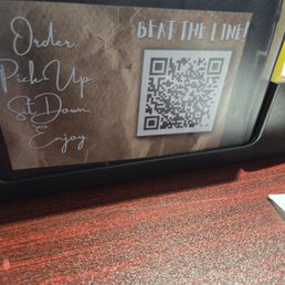 QR code for pre-orders