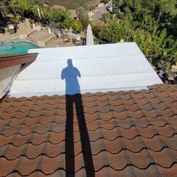 Perfectly sealed flat roof section