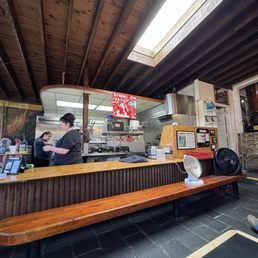 the kitchen