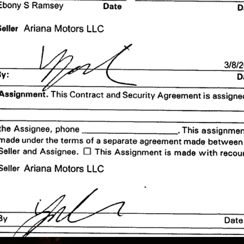 Ariana Motors - my contract - Car Buyers Near Me - Temecula, California
