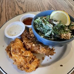 Marine Tavern - Chicken tenders & Tavern kale caesar salad