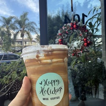 Moe Coffee-Northpark - Santa's cookies iced latte with oat milk - Coffee & Tea Near Me - San Diego, California Moe Coffee-Northpark - Santa's cookies iced latte with oat milk - Coffee & Tea Near Me - San Diego, California