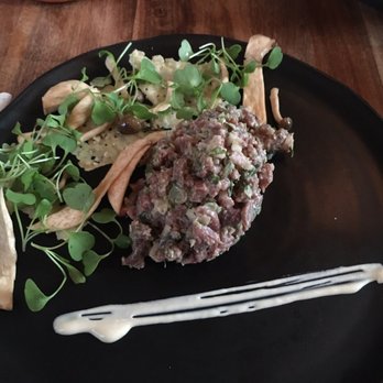Le Boating Club - Bison tartare. Doesn't come with side. Only crostinis. - Breakfast & Brunch Near Me - Laval, Quebec Le Boating Club - Bison tartare. Doesn't come with side. Only crostinis. - Breakfast & Brunch Near Me - Laval, Quebec