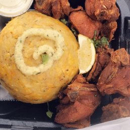 Fried Chicken Mofongo Fried Chicken Mofongo
