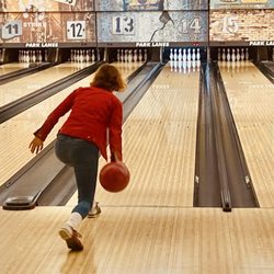 Park Lanes Family Entertainment Center - @s_loops bowling - 3 strikes in a row (the Fourteen Year Old won't allow me to post pics of her)...