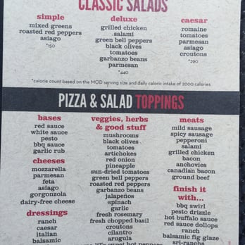 MOD Pizza - All the toppings - Pizza Near Me - Kyle, Texas