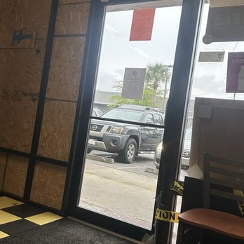 Holey Moley Bagel Shop - Door boarded up with wood. - Breakfast & Brunch Near Me - Jacksonville, Florida Holey Moley Bagel Shop - Door boarded up with wood. - Breakfast & Brunch Near Me - Jacksonville, Florida