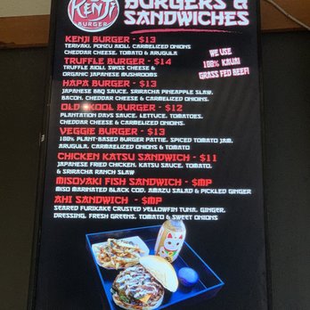 Kenji Burger - Menu 2/2023 - Burgers Near Me - Kapaa, Hawaii Kenji Burger - Menu 2/2023 - Burgers Near Me - Kapaa, Hawaii