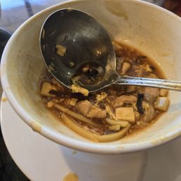 17 酸辣湯 Hot & Sour Soup (Pork, Tofu, Black Fungus, Bamboo Shoot) (forgot to take a photo before serving) 17 酸辣湯 Hot & Sour Soup (Pork, Tofu, Black Fungus, Bamboo Shoot) (forgot to take a photo before serving)
