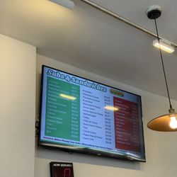 D'Agostino's Delicatessen - Sub menu