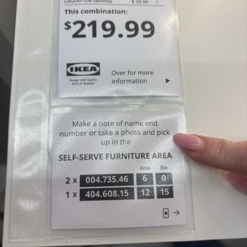 IKEA - Wrong aisle & bin number - Home Decor Near Me - Bolingbrook, Illinois