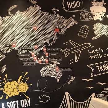 Milkcow Cafe - Interior back wall - Ice Cream & Frozen Yogurt Near Me - Richmond, British Columbia Milkcow Cafe - Interior back wall - Ice Cream & Frozen Yogurt Near Me - Richmond, British Columbia