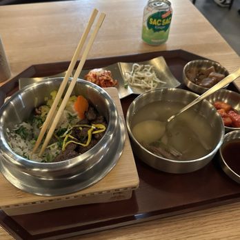 Ondam - forgot the name but it's meat with rice and pumpkin? So very good! - Korean Near Me - Santa Clara, California