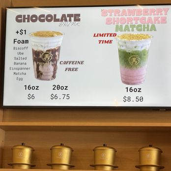 Phinology Coffee - Menu - Coffee & Tea Near Me - San Diego, California