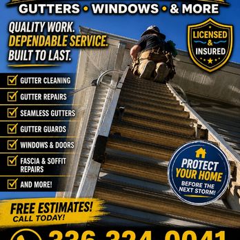 T-Blevins Gutters Windows and More - Gutter Services Near Me - Julian, North Carolina T-Blevins Gutters Windows and More - Gutter Services Near Me - Julian, North Carolina