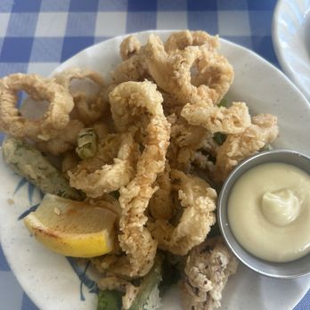 Greek Marina - Calamari - tasty and crispy, if a bit cold, but at $15 still, the portion has noticeably shrunk - Greek Near Me - Honolulu, Hawaii Greek Marina - Calamari - tasty and crispy, if a bit cold, but at $15 still, the portion has noticeably shrunk - Greek Near Me - Honolulu, Hawaii