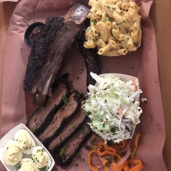 Brothers Keeper BBQ - Beef rib, brisket, sausage, coleslaw, Mac and cheese, and deviled eggs - Barbeque Near Me - Long Beach, California