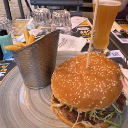 Hamerica's - Blue burger.