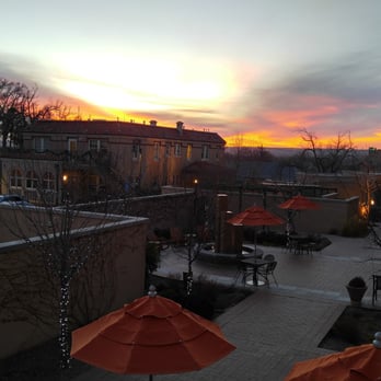 Hotel Parq Central - Sunset over the courtyard - Hotels Near Me - Albuquerque, New Mexico
