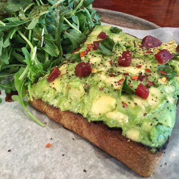 ARS Cafe - Avocado Toast (with diced beets and arugula salad) - Art Galleries Near Me - Honolulu, Hawaii