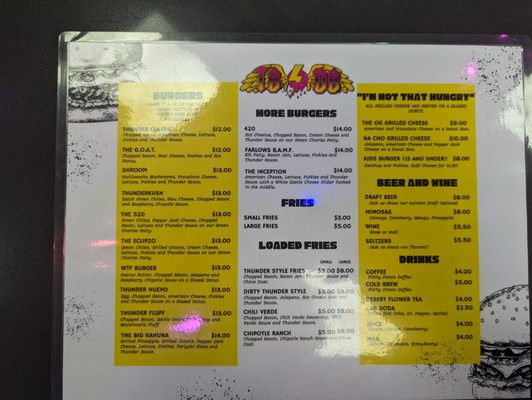 Menu photo 5 Thunder Bacon Burger Tucson, AZ