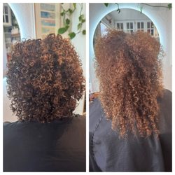 Sara Chappellet Beauty Atelier - After and before. Cut color and styling.
