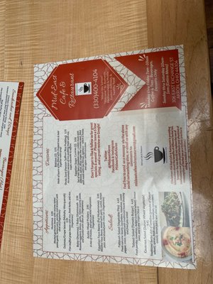 Menu photo 1 Mid-East Cafe & Restaurant Akron, OH Menu photo 1 Mid-East Cafe & Restaurant Akron, OH
