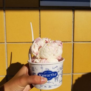 The Kawartha Dairy Company - a hand holding a cup of ice cream - Ice Cream & Frozen Yogurt Near Me - Bancroft, Ontario The Kawartha Dairy Company - a hand holding a cup of ice cream - Ice Cream & Frozen Yogurt Near Me - Bancroft, Ontario