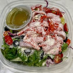 Pasquales Pizzeria - Small Antipasto Salad had a ton of stuff. Fresh and delicious!