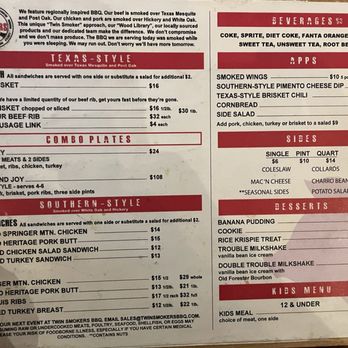 Twin Smokers Bbq - Menu - Barbeque Near Me - Atlanta, Georgia Twin Smokers Bbq - Menu - Barbeque Near Me - Atlanta, Georgia