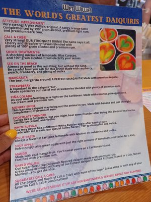 Menu photo 1 Wet Willie's Atlantic City, NJ Menu photo 1 Wet Willie's Atlantic City, NJ