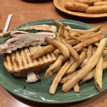 The Bears' Den - The Turkey, Brie & Apple Panini with fries. - Sports Bars Near Me - Hershey, Pennsylvania