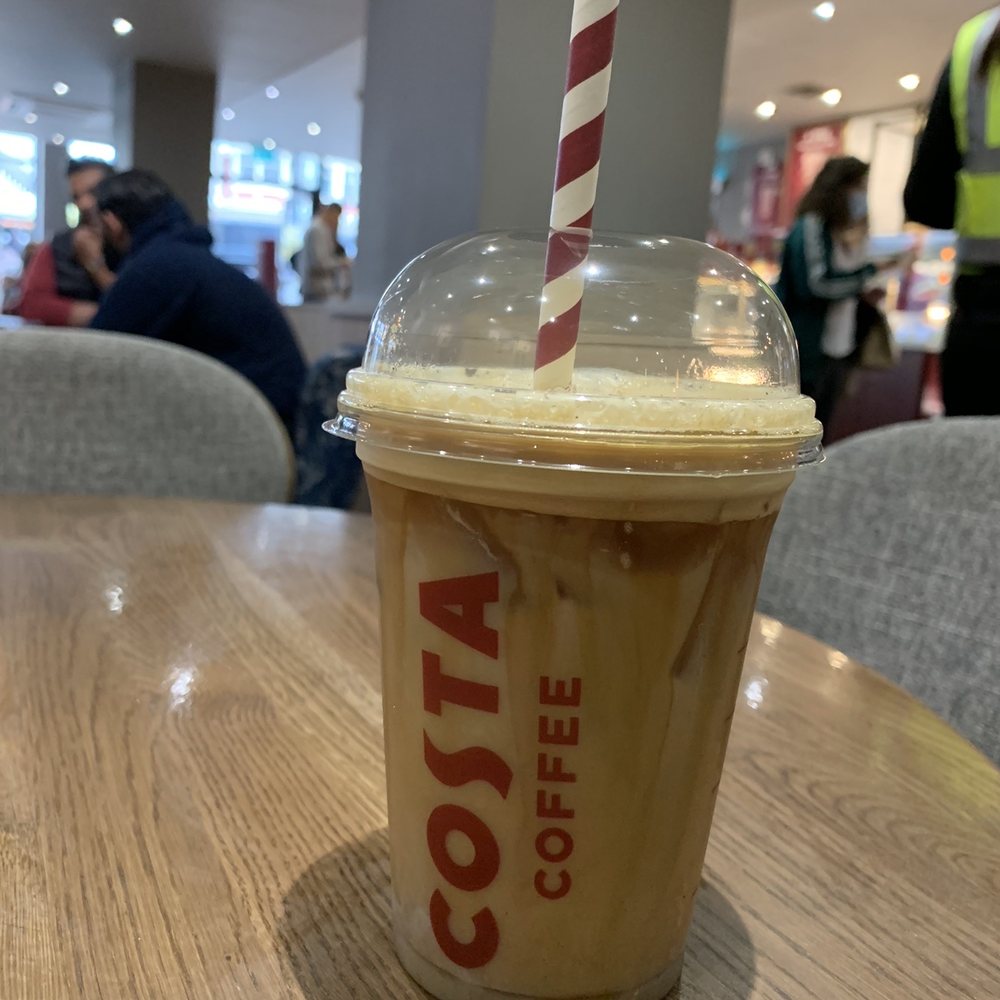 Costa Coffee - Medium Iced Vanilla Latte £3.35 - Coffee & Tea Near Me - Manchester, XGM