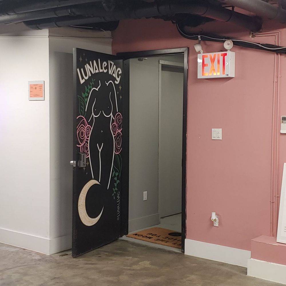 The entrance.