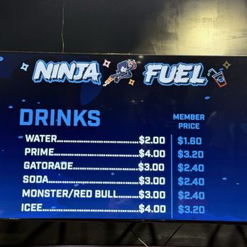Ninja Kidz Action Park - Drinks - Trampoline Parks Near Me - Las Vegas, Nevada Ninja Kidz Action Park - Drinks - Trampoline Parks Near Me - Las Vegas, Nevada