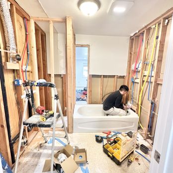 LC Builders - Layout framed and waterlines installed in this Monroe bathroom renovation - Painters Near Me LC Builders - Layout framed and waterlines installed in this Monroe bathroom renovation - Painters Near Me