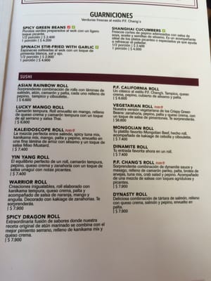 Menu photo 4 P.F. Chang's Santiago, RM Menu photo 4 P.F. Chang's Santiago, RM