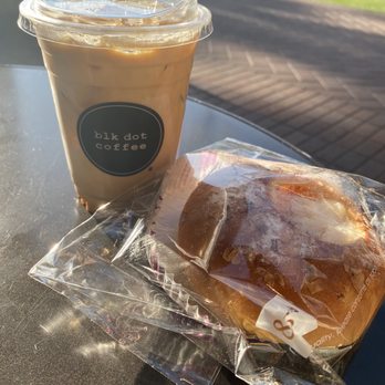 Blk Dot Coffee - Iced Caramel Macchiato - Coffee & Tea Near Me - Irvine, California Blk Dot Coffee - Iced Caramel Macchiato - Coffee & Tea Near Me - Irvine, California