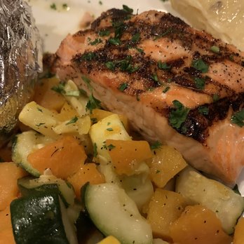 Salmon Run Fish House - Grilled Lemon Butter Salmon - Seafood Near Me - Lee, Massachusetts