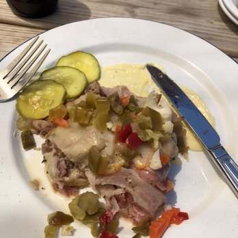Half Acre Beer - Porchetta Sandwich no bun (to accommodate the gluten free!) - Breweries Near Me - Chicago, Illinois