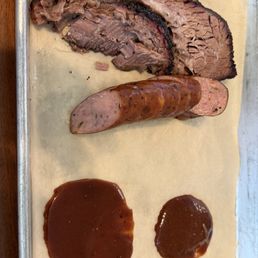 Brisket and sausage Brisket and sausage