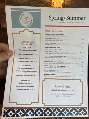 Menu photo 6 Cedars Cafe Melbourne, FL