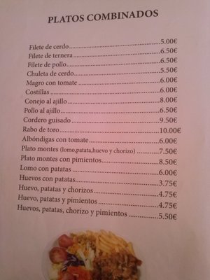 Menu photo 3 Venta El Gato Málaga, MA Menu photo 3 Venta El Gato Málaga, MA