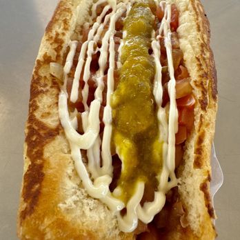Ruiz Hot Dogs - Hot dog ($4) - Hot Dogs Near Me - Tucson, Arizona
